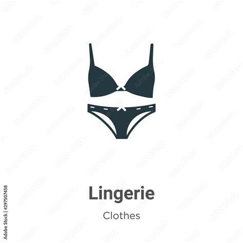 Lingerie Vector Icon On White Background Flat Vector Lingerie Icon