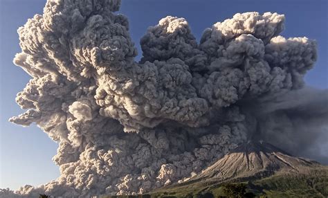 Indonesias Mount Sinabung Volcano Spews Ash Into Sky Reuters