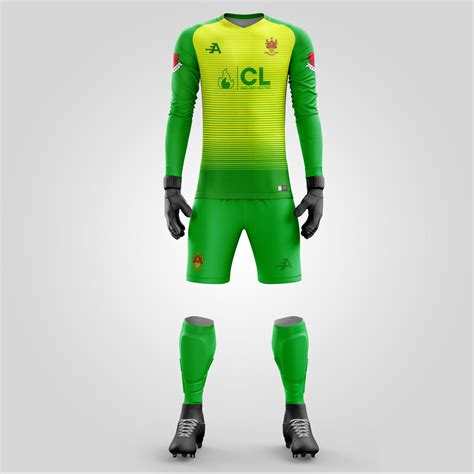 Custom Goalkeeper Jersey & Shorts Set | Free Unlimited Logos