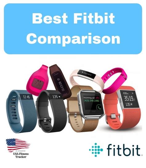 Fitbit Comparison Finding The Right Tracker For You Fitbit Fitbit