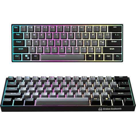 Mo Finance Kraken Keyboards Stealth Edition Kraken Pro Black Grey HOT SWAPPABLE