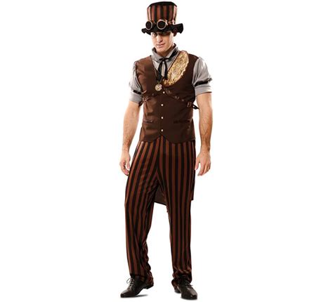 Disfraz De Steampunk A Rayas Para Hombre