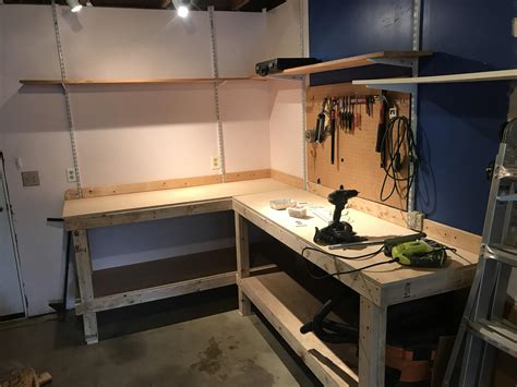 Garageshop Corner L Shape Workbench Design Woodworking Talk Atelier