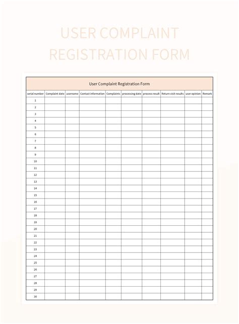 Free Complaints Log Templates For Google Sheets And Microsoft Excel