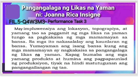 Basahin Ng May Pang Unawa Ang Teksto Ay Sagutan Ang Mga Tanong Mga