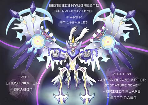 Pokemon Fusion Commission Genesis Kyugrezma By Ozonefruit On Deviantart