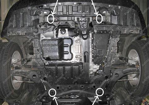Защита картера на автомобиль Mitsubishi Outlander XL / Mitsubishi Lancer X