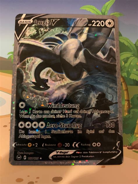 Lugia V Alternative Silver Stormwinds Pokemon Card Proxy German