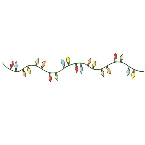 Free And Cute Christmas Lights Clipart For Your Holiday Decorations