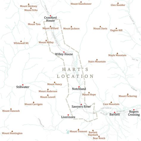 Nh Carroll Harts Location Vector Road Map Digital Art By Frank