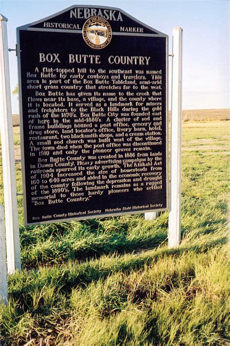 Box Butte Country Explore Nebraska History