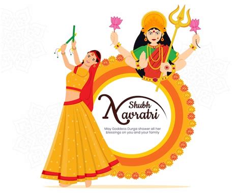 Premium Vector Garba Night For Navratri Dussehra Festival Of India