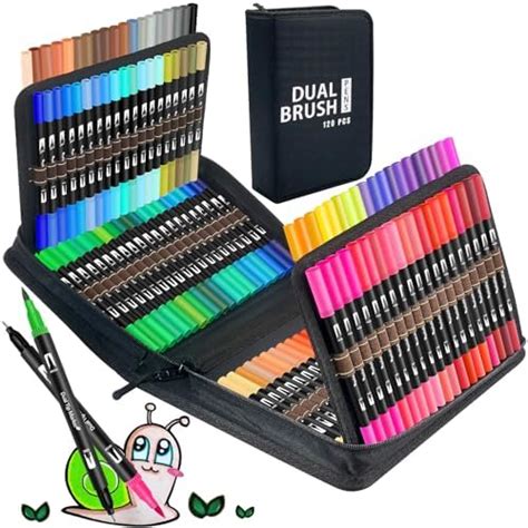 Amazon Dual Brush Marker Pens 120 Colors Art Markers With Fine