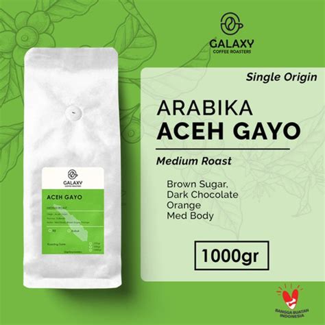 Jual Kopi Arabika Aceh Gayo Sumatra Arabica Coffee Bean 500gr Biji