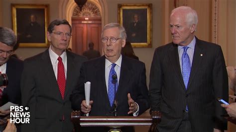 Watch Senate Republican Leaders Hold News Briefing After Weekly Policy