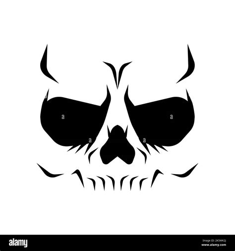 Skull Anatomical Face Skeleton Head Vector Illustration Stock Vector Image And Art Alamy