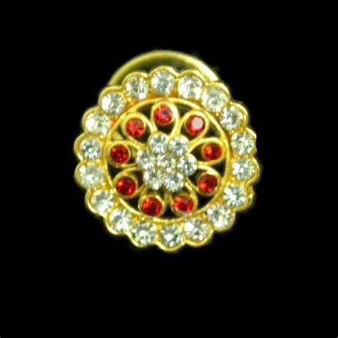 Designer Gold Plated Multi Diamond Nosering Or Nose Pin Shreevaram