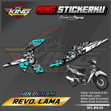 Sticker Striping List Variasi Revo Lama Old Stiker Striping Motor