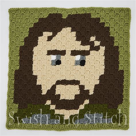 Aragorn C2c Crochet Block Swish And Stitch