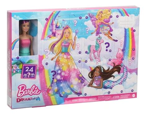 Calendário do Advento Barbie Dreamtopia Fantasy 24 surpresas MercadoLivre