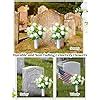 Amazon Aulock 2 Sets Artificial Cemetery Flowers With Vases 36