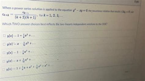 Solved Ck 2 K 2 K 1 4−i For K 1 2 3  Which Two Answer