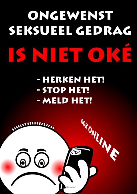 Poster Ongewenst Seksueel Gedrag