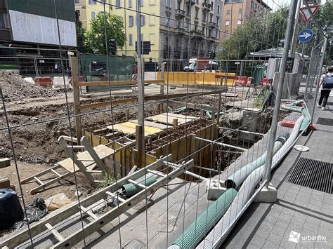 Milano Centro Storico Cantiere M4 Santa Sofia Fine Giugno 2024