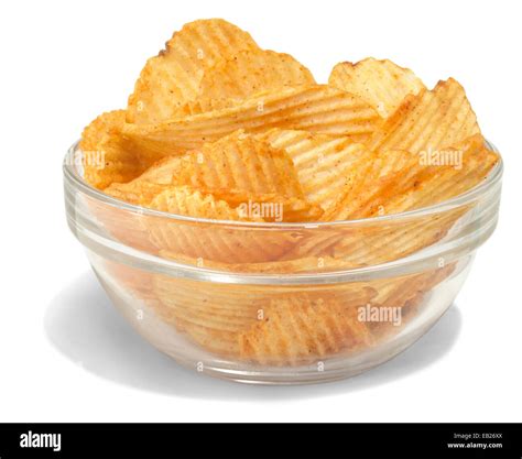 Kc Master Ruffles Potato Chips In A Bowl Stock Photo Alamy