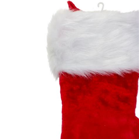 Northlight Traditional Plush Hanging Christmas Stocking With Cuff 20