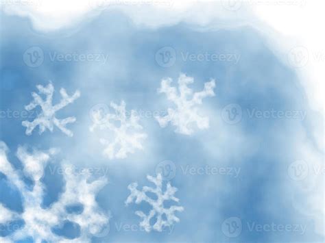 Blue Watercolor Snowflakes Winter Background 13082422 Stock Photo at ...