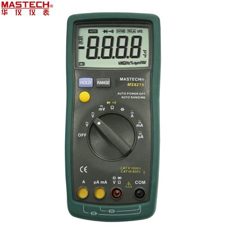 1pcs MASTECH MS8215 Auto Range Digital Multimeter DMM AC DC Voltmeter