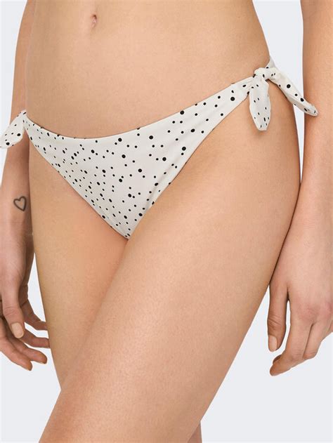 ONLY Dół od bikini Nitan 15285147 Biały Modivo pl