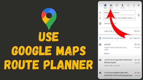 How To Use Google Maps Route Planner Google Maps Tutorial