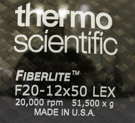 Thermo Scientific Fiberlite F X Lex Fixed Angle Rotor