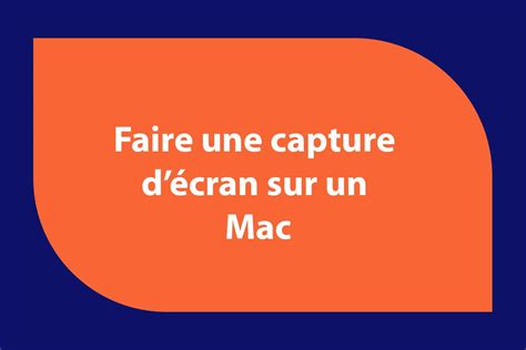 Comment faire une capture d écran sous Mac AnalogicTech