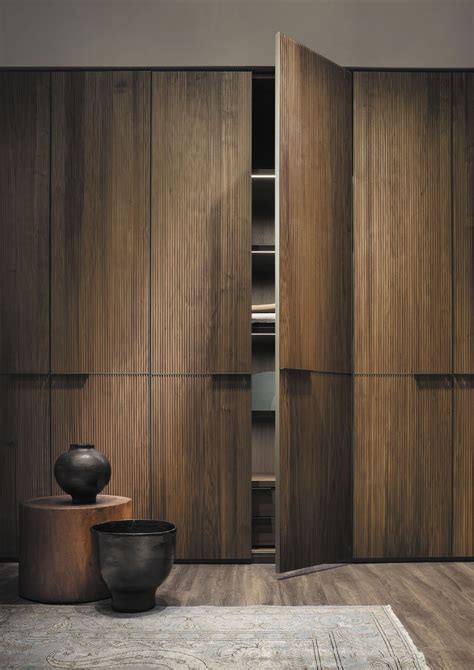 LEMAMOBILI - SERYASSA - WARDROBE-FRONT - WALNUT | Wardrobe door designs ...