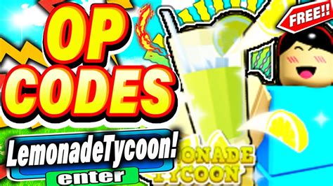 All New Secret Codes In Roblox Lemonade Tycoon New Roblox Lemonade