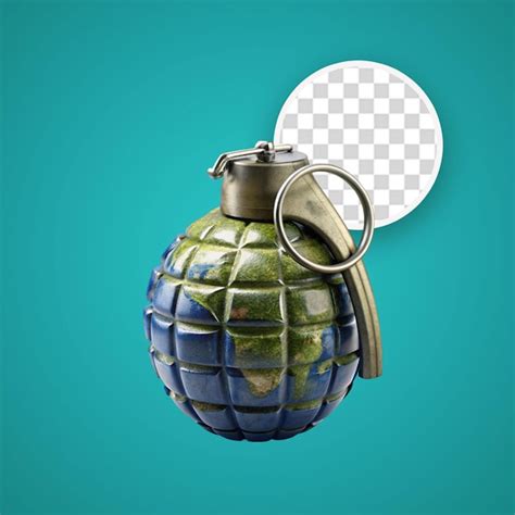 Premium Psd Hand Grenade Isolated On Transparent Background 3d