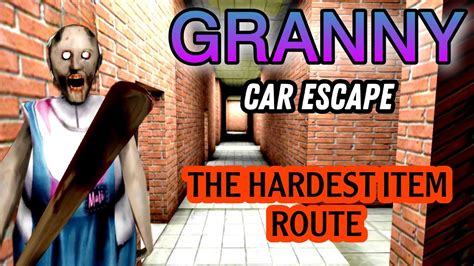 Granny Full Gameplay Ice Cream Mode The Hardest Item Route Car