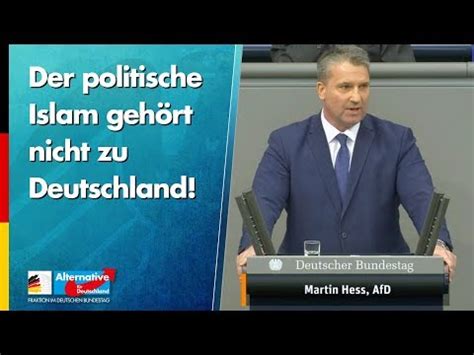 Der politische Islam gehört nicht zu Deutschland Martin Hess AfD