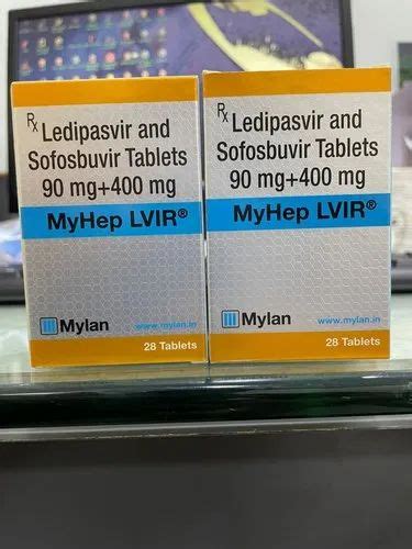 90 Mg 400 Mg Myhep Lvir Ledipasvir And Sofosbuvir Tablets At Rs 12600