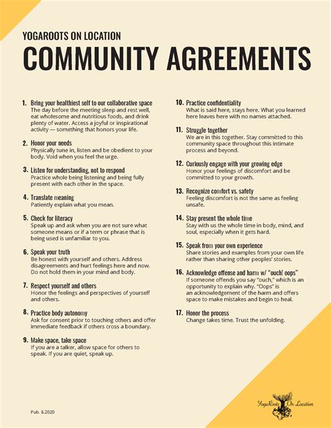 Yrol Community Agreements