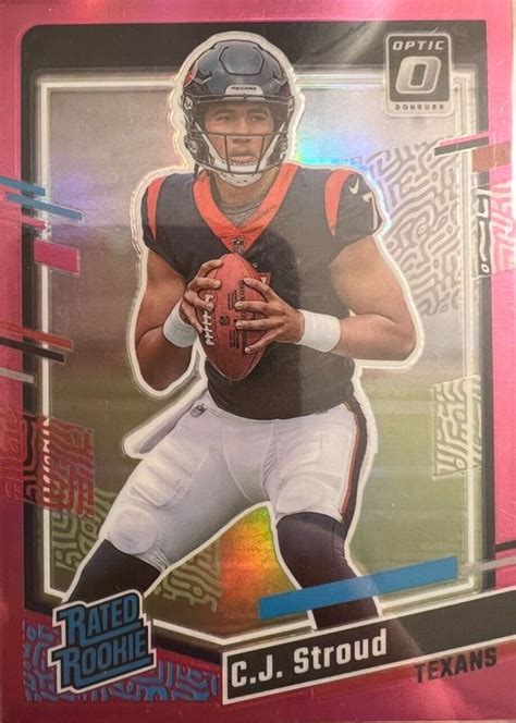 CJ Stroud 2023 Donruss 339 Optic Preview Pink Price Guide Sports