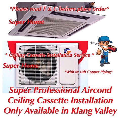 Daikin 20hp Air Specialist Ceiling Cassette Aircond Fcc50a And Rc50b 3ck Lf And Panel Bc50fb Smart