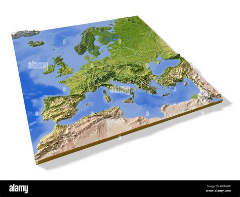 D Map Europe High Resolution Stock Photography And Images Alamy