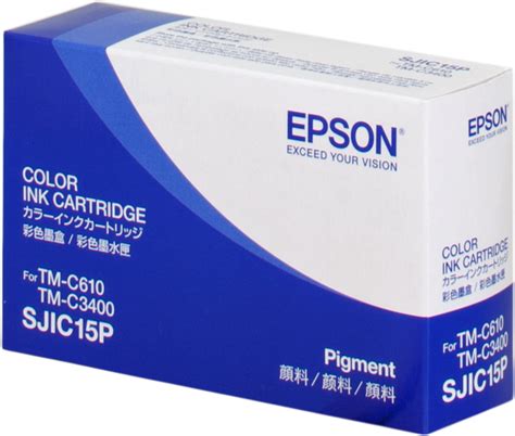 Epson SJIC15P Color Ink Cartridge For Epson TM C610 TM C3400 In