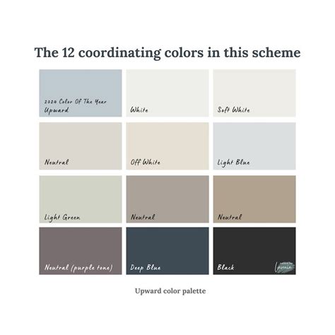 2024 Color Of The Year Sherwin Williams Upward Color Palette Whole