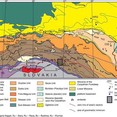 Tectonic Sketch Map Of The Polish Carpathians And Their Foredeep Based Download Scientific