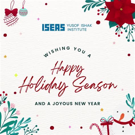 Iseas Yusof Ishak Institute Iseas บน Linkedin Wishing All Our